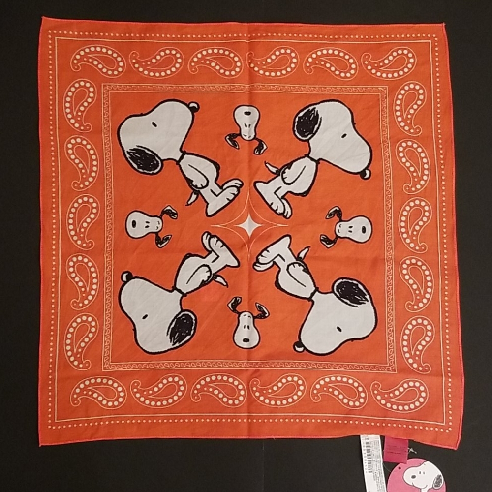 NIP Orange Snoopy Bandana - Picture 3 of 5